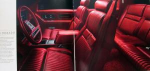 1986 Cadillac Eldorado Specifications Features Sales Brochure Oversize Original