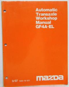 1997 Mazda Automatic Transaxle GF4A-EL Service Shop Repair Manual