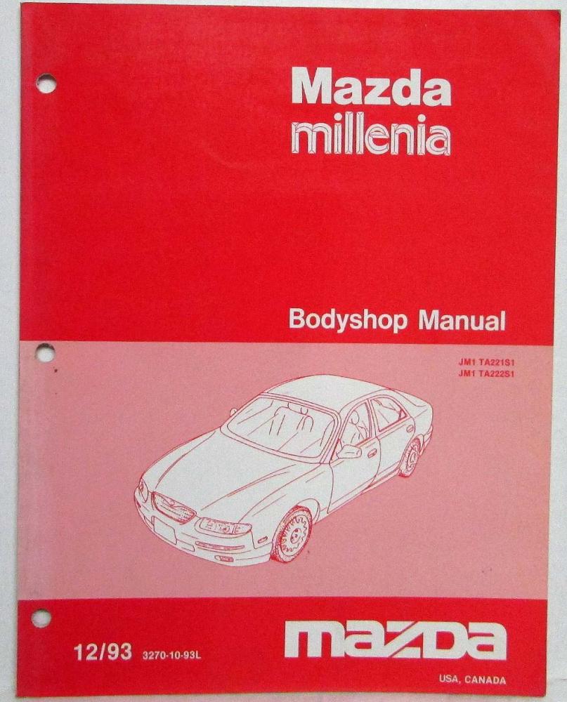 1993 Mazda Millenia Bodyshop Service Shop Repair Manual