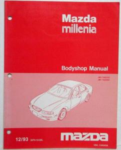 1993 Mazda Millenia Bodyshop Service Shop Repair Manual