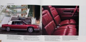 1988 Cadillac Allante Eldorado Brougham Cimarron DeVille Seville Sale Brochur XL