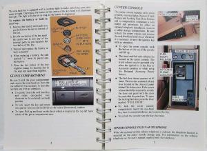 1989 Cadillac Allante Owners Manual