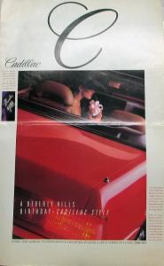 1989 Cadillac STS Seville DeVille Beverly Hills Tour de France Sales Folder Orig