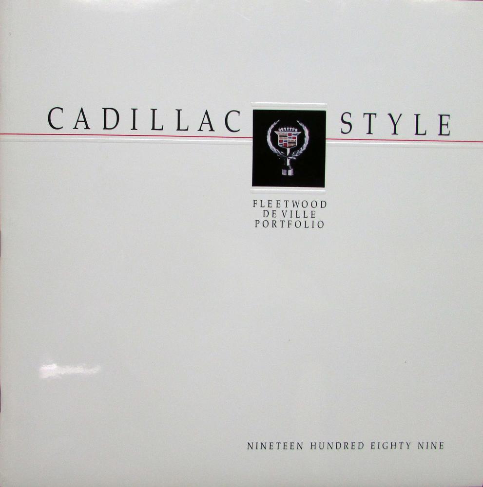 1989 Cadillac Fleetwood DeVille Allante Seville Eldorado Brougham Sales Brochure