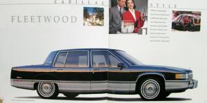 1989 Cadillac Fleetwood DeVille Allante Seville Eldorado Brougham Sales Brochure