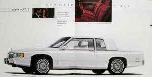 1990 Cadillac Allante Fleetwood Deville Eldorado Seville Sales Brochure Orig XL
