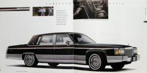 1990 Cadillac Allante Fleetwood Deville Eldorado Seville Sales Brochure Orig XL