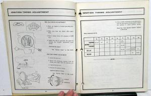 1972-1980 Mazda Engine Tune-Up Guide Service Manual
