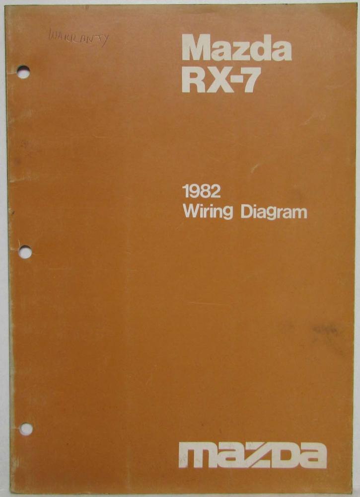 1982 Mazda RX-7 Wiring Diagram