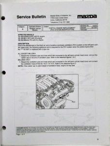 1997 Mazda Service Bulletins Manual