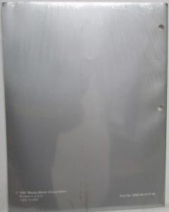 1998 Mazda Truck B-Series Service Highlights Manual