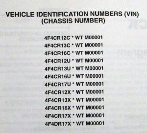 1998 Mazda B-Series Truck Electrical Wiring Diagram - Includes 4 Dr Model Info