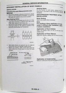 1998 Mazda B-Series Pickup Truck Bodyshop Service Shop Repair Manual