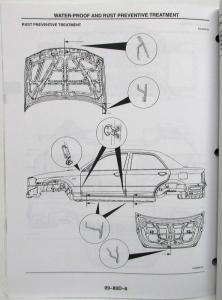 1998 Mazda Protege Bodyshop Service Shop Repair Manual