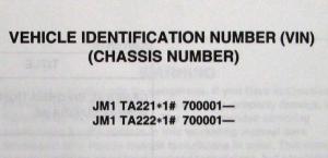 2001 Mazda Millenia Electrical Wiring Diagram