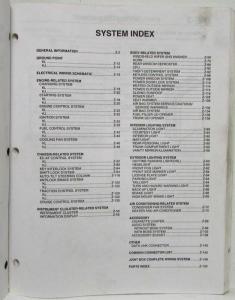 2001 Mazda Millenia Electrical Wiring Diagram