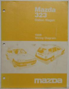 1988 Mazda 323 Station Wagon Electrical Wiring Diagram