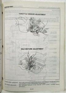 1989 Mazda B-Series Pickup Truck RX-7 MPV 4WD Service Highlights Manual