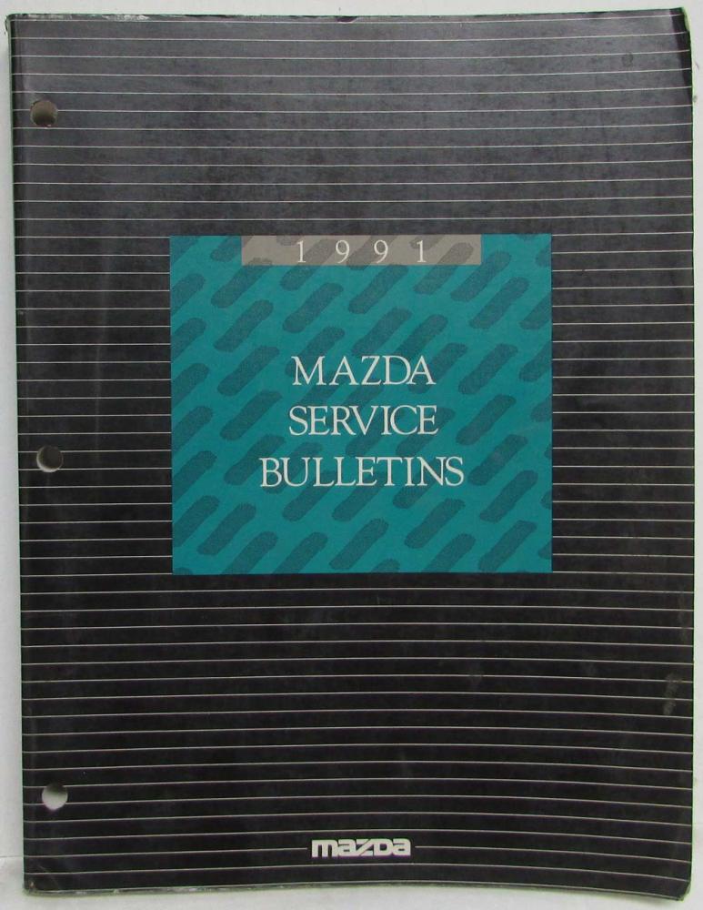 1991 Mazda Service Bulletin Manual