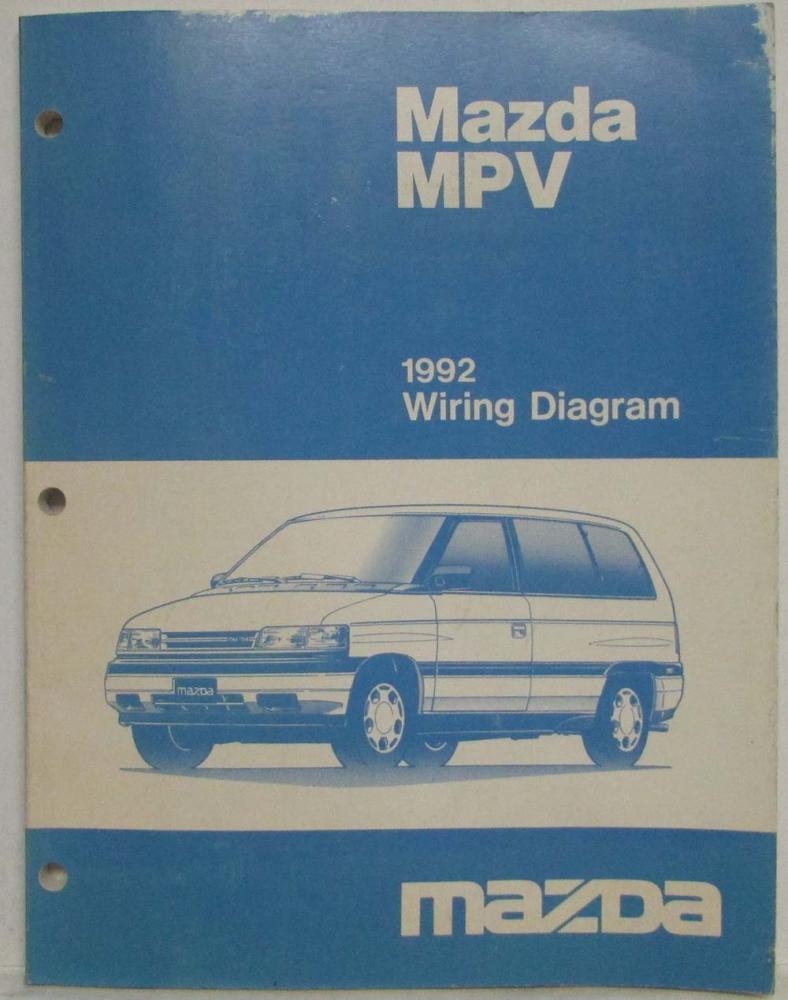 1992 Mazda MPV Electrical Wiring Diagram