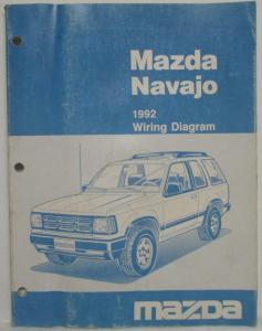 1992 Mazda Navajo SUV Electrical Wiring Diagram