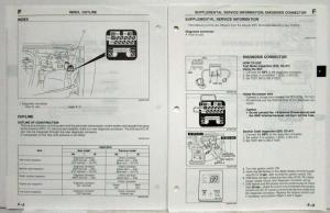 1993 Mazda MPV Service Shop Repair Manual Supplement - Loose Leaf