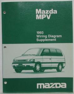 1993 Mazda MPV Electrical Wiring Diagram Supplement