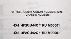 1994 Mazda Navajo SUV Electrical Wiring Diagram