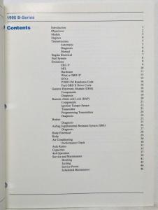1995 Mazda B-Series Truck Parts & Service New Model Information Guide