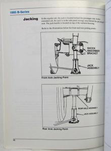 1995 Mazda B-Series Truck Parts & Service New Model Information Guide