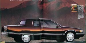 1991 Cadillac Allante Fleetwood DeVille Eldorado Seville Limo Prestige Brochure