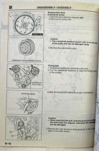1994 Mazda KL Engine Service Shop Repair Manual