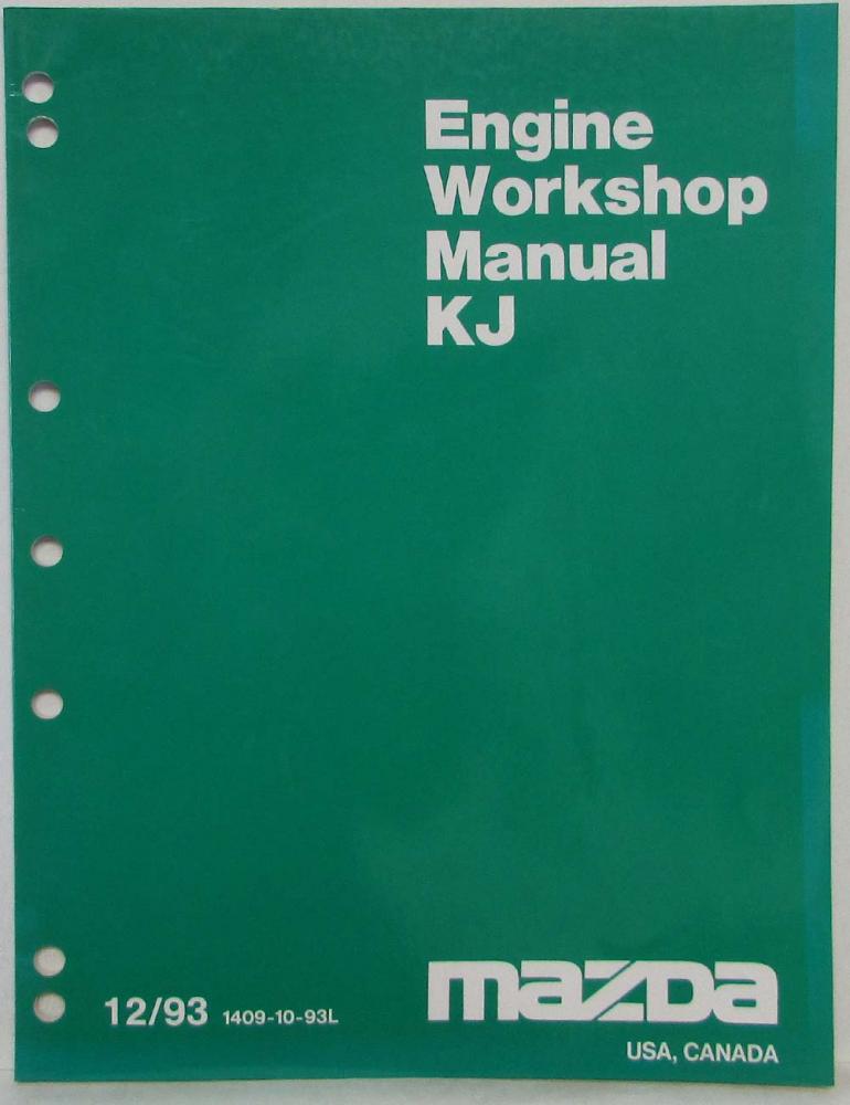 1994 Mazda KJ Engine Service Shop Repair Manual