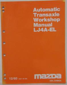 1994 Mazda Automatic Transaxle Workshop Manual LJ4A-EL