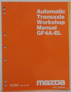 1994 Mazda Automatic Transaxle Workshop Manual GF4A-EL