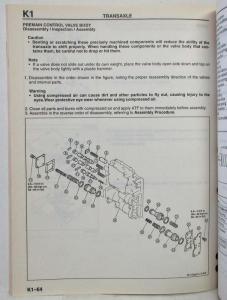 1994 Mazda Automatic Transaxle Workshop Manual GF4A-EL