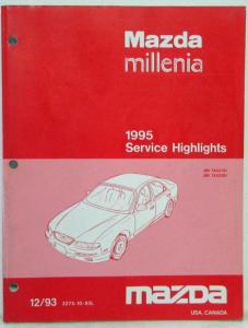 1995 Mazda Millenia Service Highlights Shop Manual