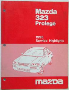 1995 Mazda 323 Protege Service Highlights Shop Manual