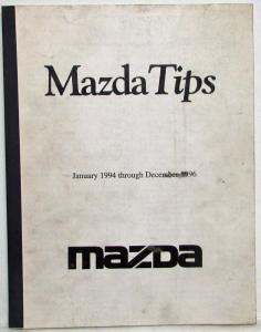 1994-1996 Mazda Tips Service Shop Repair Manual