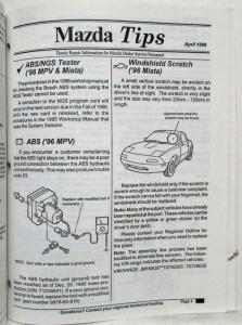 1994-1996 Mazda Tips Service Shop Repair Manual