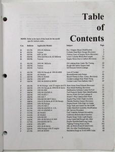 1996 Mazda Service Bulletin Manual