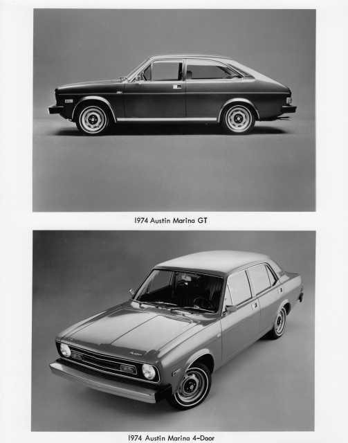 1974 Austin Marina GT and 4-Door Press Photo & Release 0056