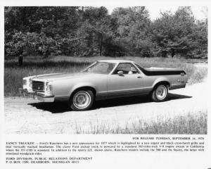 1977 Ford Ranchero Press Photo 0331