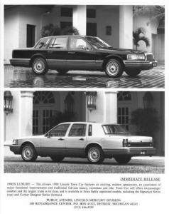 1990 Lincoln Town Car Press Photo 0079