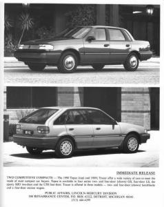 1990 Mercury Topaz and 1989 1/2 Tracer Press Photo 0139