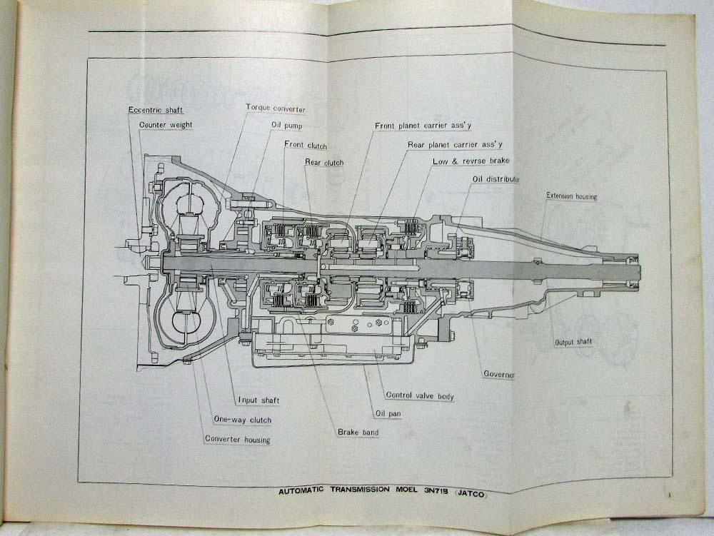 1972 Mazda Automatic Transmission Model 3N71B (JATCO) Service Shop