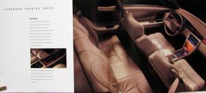 1992 Cadillac Intl Touring Series Allante Seville Eldorado Sale Brochure Orig XL