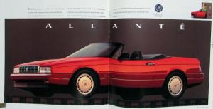 1992 Cadillac Seville Eldorado Allante Fleetwood Deville Brougham Sale Brochure