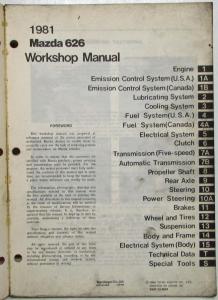 1981 Mazda RX-7 Service Shop Repair Manual