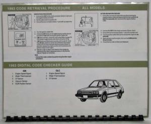 1983-1992 Mazda Self-Diagnosis Usage Guide - 323 Miata Protege 929 626 Pickup